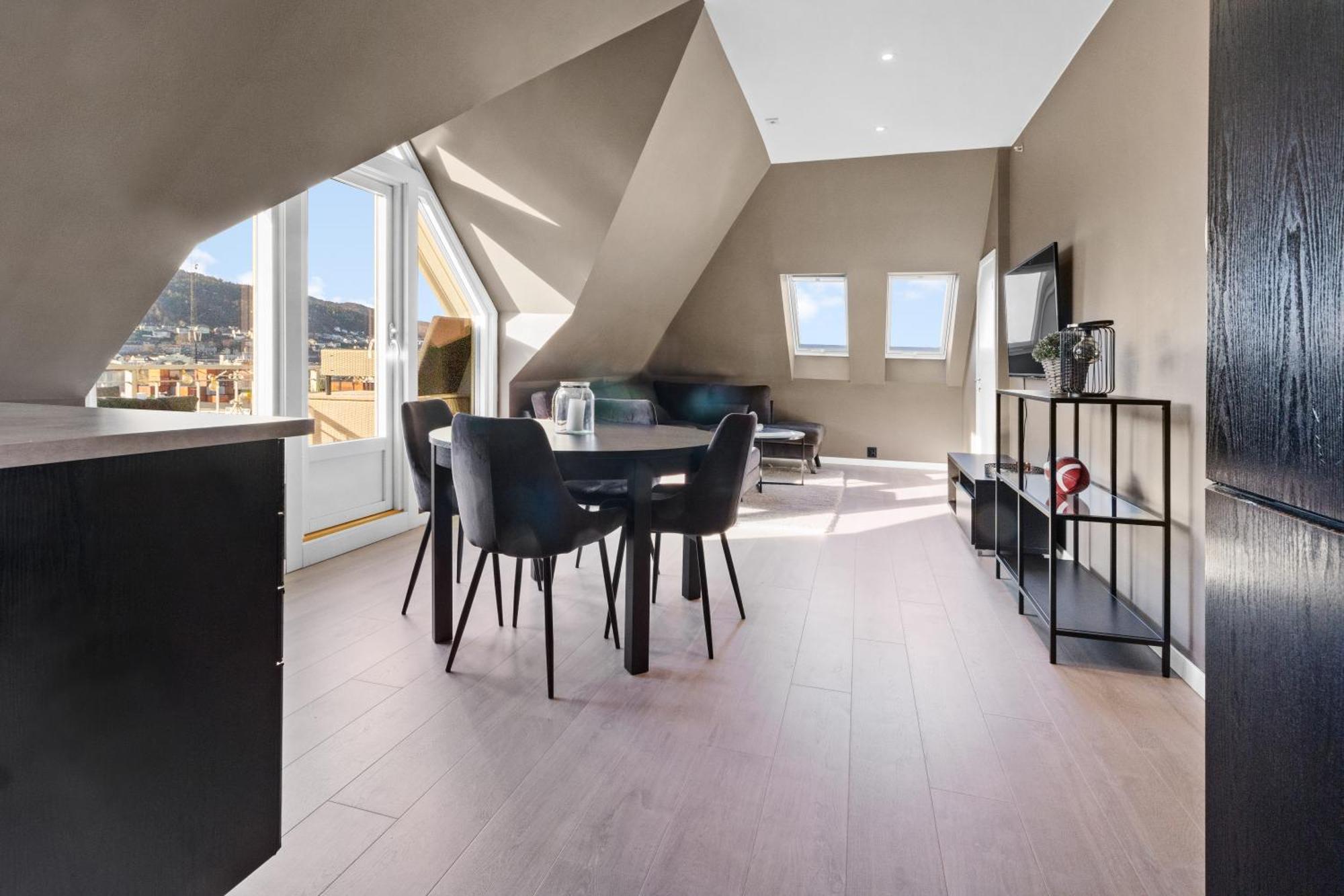 Penthouse Apartment In Bergen Exteriér fotografie