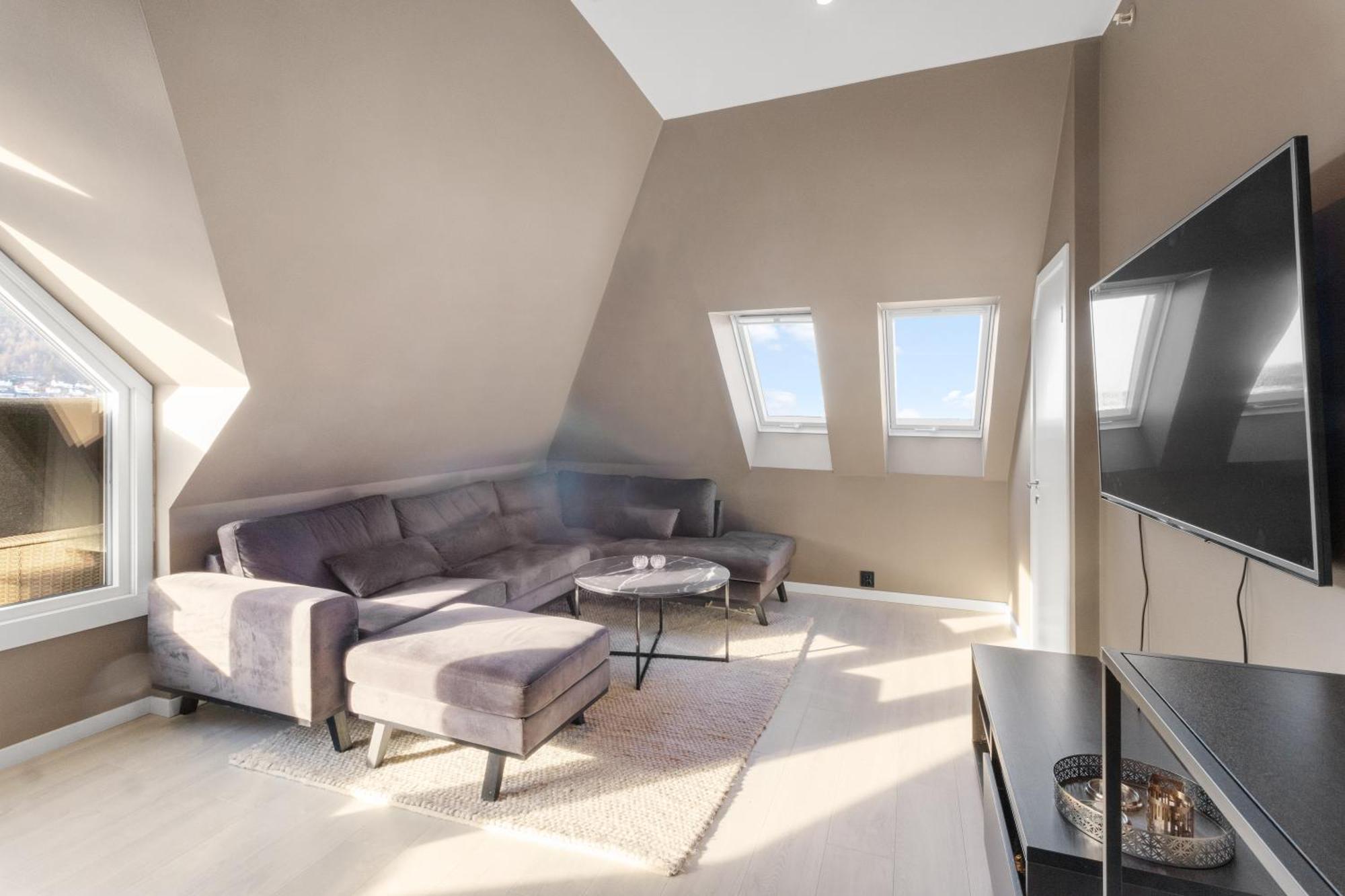 Penthouse Apartment In Bergen Exteriér fotografie